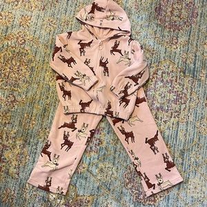 H&M girls 5T cozy hoodie set